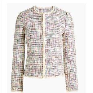 J. Crew Factory Rainbow Tweed Blazer and Skirt set